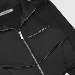 Woman Tracksuits Corset Track Jacket - Black