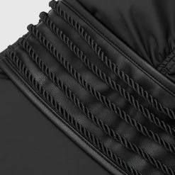 Woman Tops Vegan Leather Rope Bodysuit - Black BODYSUITS