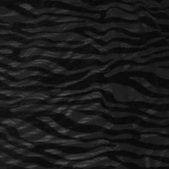 Woman Leggings Mesh Zebra Print Leggings - Black