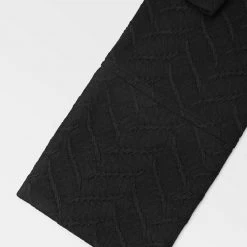 Woman Shirts Textured Long Sleeve Shirt - Black