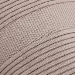 Woman Dresses Knitted Halterneck Mini Dress With Sleeves - Taupe