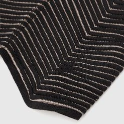 Woman Tops TOPS & T SHIRTS Knitted Contour Halterneck Top - Black/Taupe