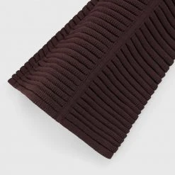 Woman Trousers Knitted Contour Trousers - Brown/Black