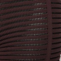 Woman Trousers Knitted Contour Trousers - Brown/Black