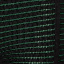 Woman Trousers Knitted Contour Trousers - Black/Green
