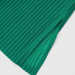 Woman Trousers Pleated Wide Leg Trousers - Green