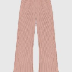 Woman Trousers Pleated Wide Leg Trousers - Pink