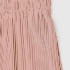 Woman Trousers Pleated Wide Leg Trousers - Pink