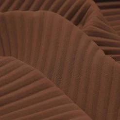 Woman Trousers Pleated Wide Leg Trousers - Brown