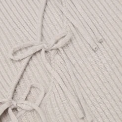 Woman Tops BODYSUITS Knitted Lace Up Bodysuit - Beige