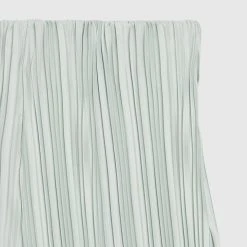 Woman Trousers Pleated Satin Flared Trousers - Mint Green