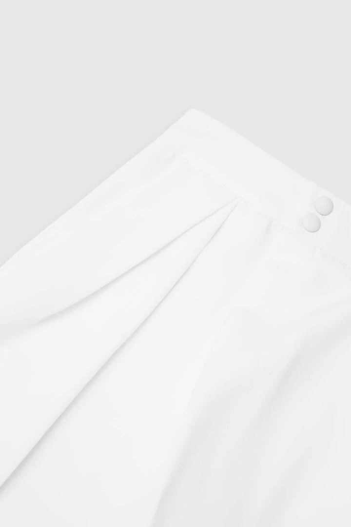Woman Trousers Fold Over Trousers - Off White