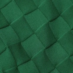 Woman Jumpsuits JUMPSUITS & PLAYSUITS Chequerboard Knitted Playsuit - Green