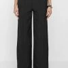 Woman Trousers Tailored Corset Detail Trousers - Black