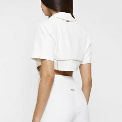 Woman Jackets Corset Blazer Jacket - White/Beige