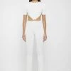Woman Jumpsuits Knitted Backless Jumpsuit - Off White