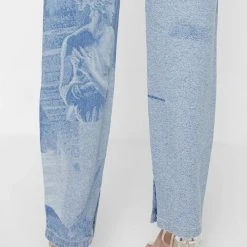 Woman Denim Renaissance Mom Jeans - Mid Blue