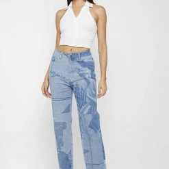 Woman Denim Renaissance Mom Jeans - Mid Blue