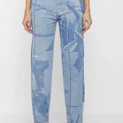 Woman Denim Renaissance Mom Jeans - Mid Blue