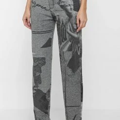 Woman Denim Renaissance Mom Jeans - Washed Black