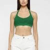 Woman Tops TOPS & T SHIRTS Knitted Bralette Top - Green