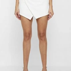 Woman Skirts CO-ORDS Fold Over Skort - Off White