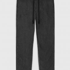 Man Denim Washed Denim Jeans - Dark Grey