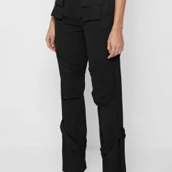 Woman Trousers Carpenter Cargo Trousers - Black CARGO PANTS & JOGGERS