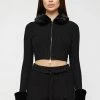 Woman Jackets CO-ORDS Plush Knitted Jacket - Black