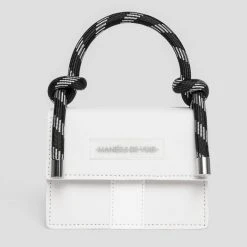 Woman Accessories Miniature Rope Handle Gum Bag - White