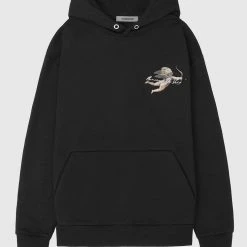 Man Hoodies TRACKSUITS Angel Hoodie - Black