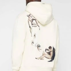 Man Hoodies Angel Hoodie - Cream TRACKSUITS