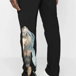 Man Tracksuit Bottoms TRACKSUITS Angel Joggers - Black