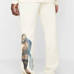 Man Tracksuit Bottoms Angel Joggers - Cream