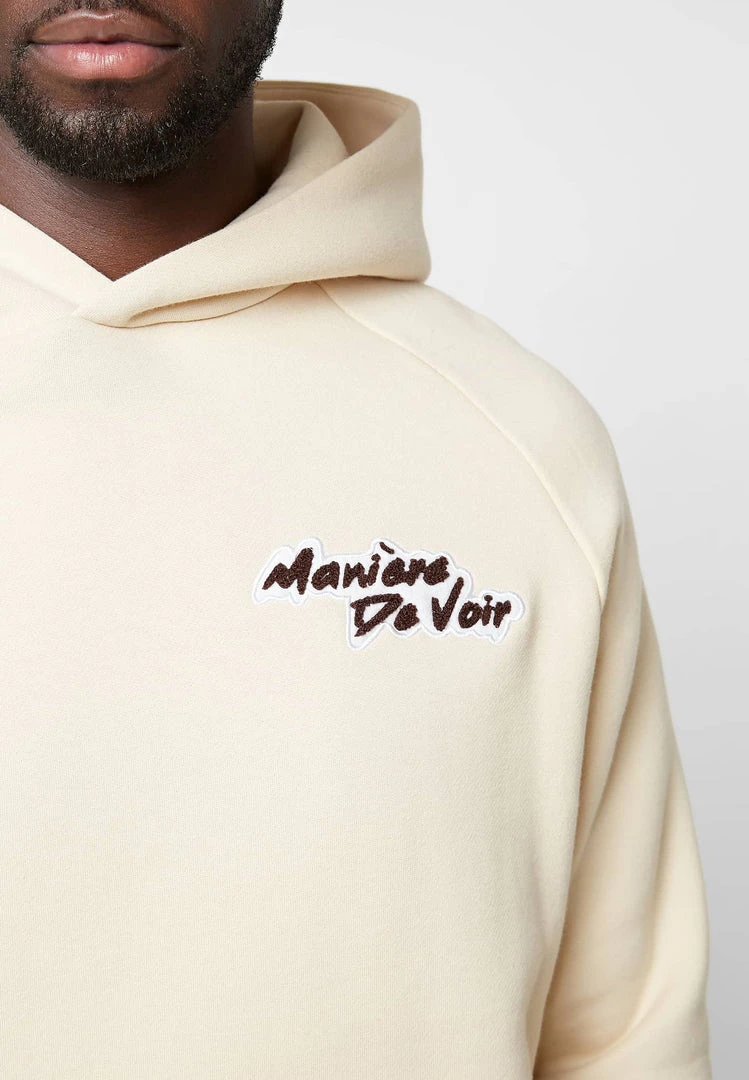 Man Hoodies Signature Hoodie - Beige