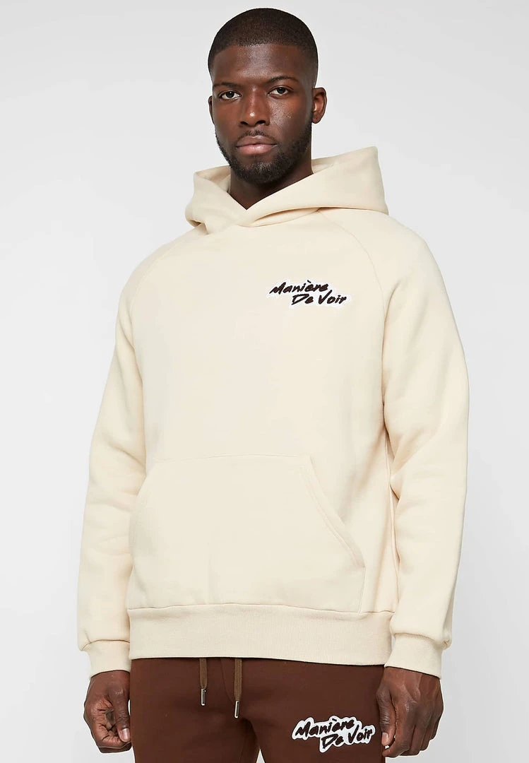Man Hoodies Signature Hoodie - Beige