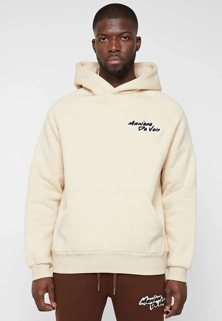 Man Hoodies Signature Hoodie - Beige