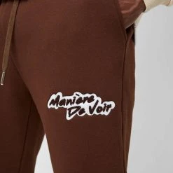 Man Tracksuit Bottoms Signature Joggers - Brown
