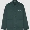 Man Jackets Cargo Shacket - Forest Green