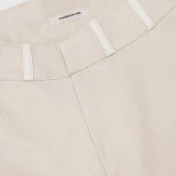 Woman Trousers Cargo Trousers With Corset Detail - Beige