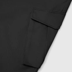 Woman Trousers Cargo Trousers With Corset Detail - Black CARGO PANTS & JOGGERS