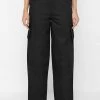 Woman Trousers Cargo Trousers With Corset Detail - Black CARGO PANTS & JOGGERS