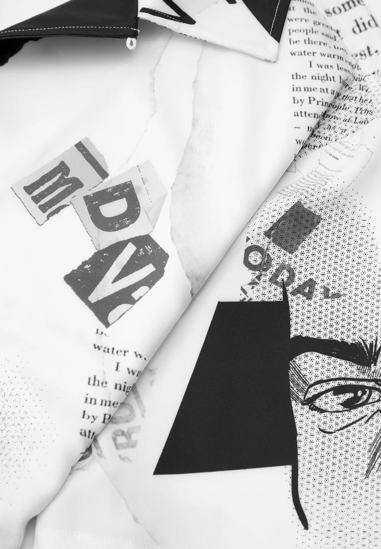 Man Shirts Comic Shirt - Black