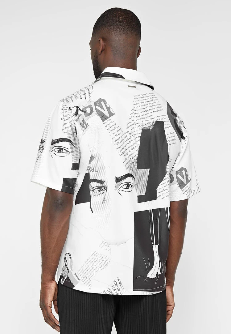 Man Shirts Comic Shirt - Black