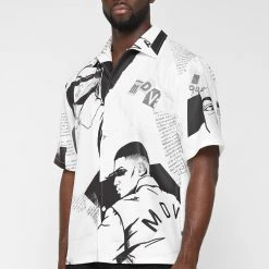 Man Shirts Comic Shirt - Black