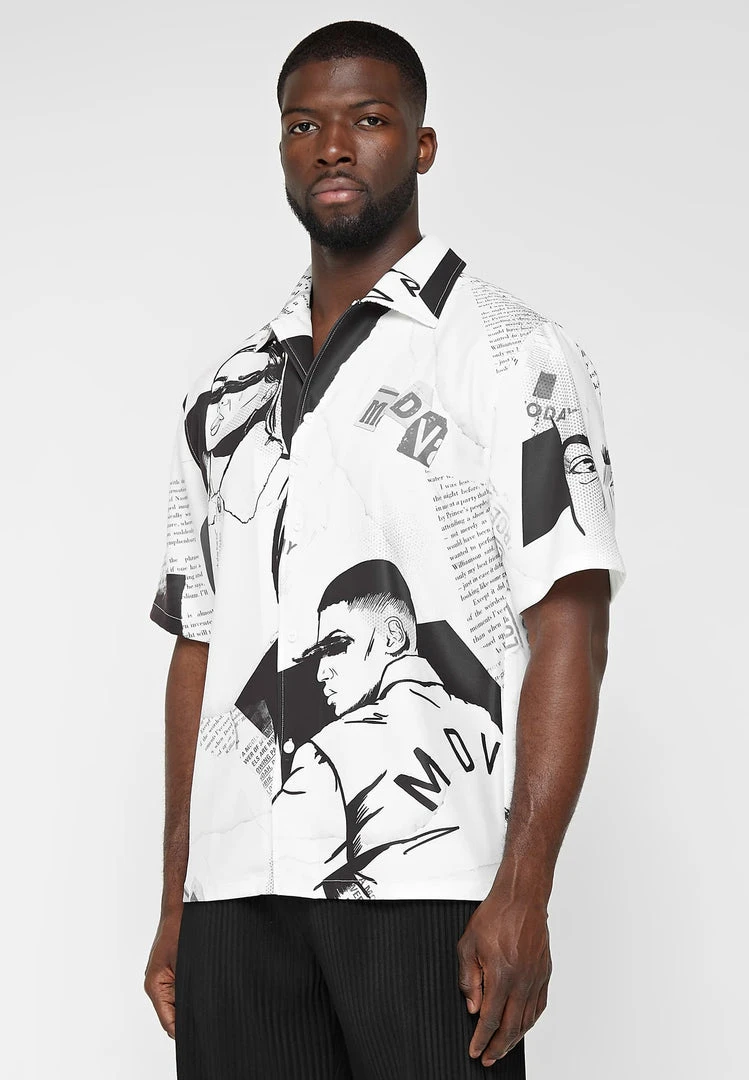 Man Shirts Comic Shirt - Black