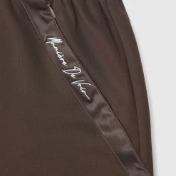 Woman Tracksuits Contour Joggers With Satin - Brown