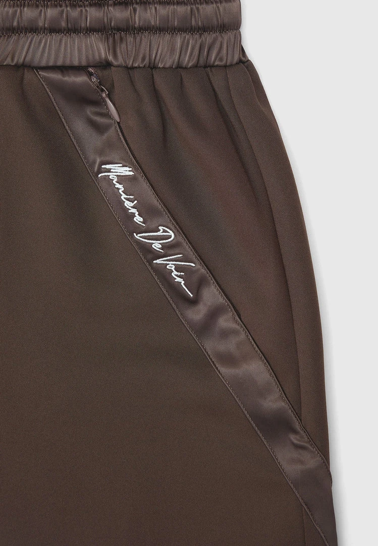Woman Tracksuits Contour Joggers With Satin - Brown