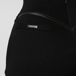 Woman Tracksuits Contour Piping Joggers - Black