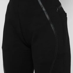 Woman Tracksuits Contour Piping Joggers - Black